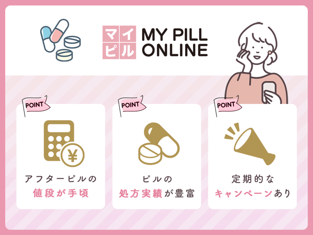 アフターピルおすすめオンライン⑤：マイピルオンライン／72時間アフターピル10,978円