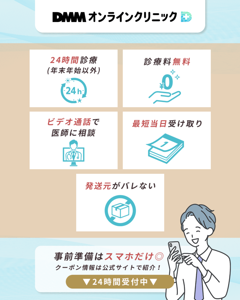 DMMオンラインクリニックの特徴