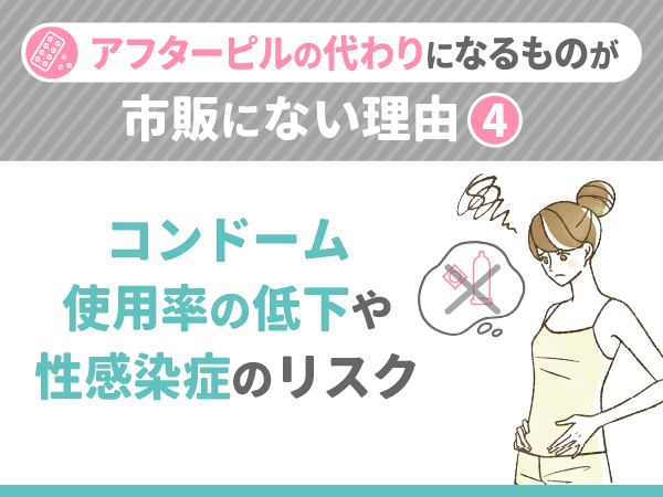 コンドーム使用率の低下や性感染症のリスク