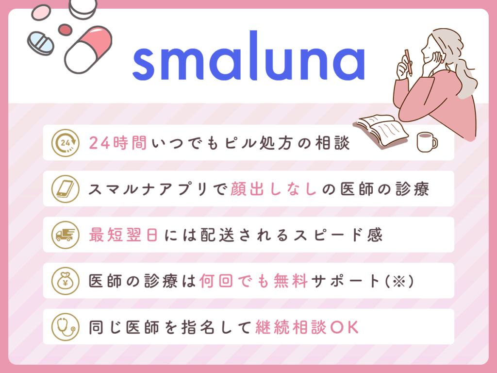 ピルオンラインおすすめはスマルナ